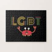 LGBT – 人権 – かわいいカニ ジグソーパズル (横)