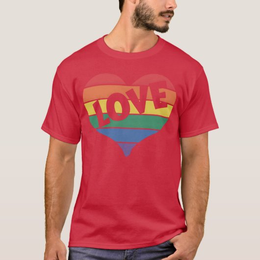 LGBT 愛のギフト Tシャツ (正面)