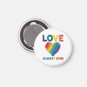 LGBT 愛は常に勝利 マグネット