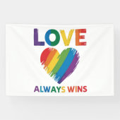 LGBT 愛は常に勝利 横断幕 (横)