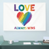LGBT 愛は常に勝利 横断幕 (トレードショー)