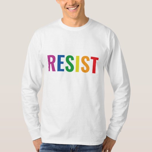 LGBT 抵抗 Tシャツ (正面)