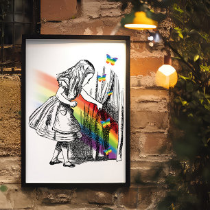 LGBT Alice in Wonderlandヴィンテージ ポスター
