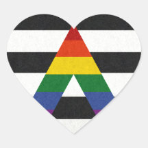 LGBT Allyプライドフラグの色の背景