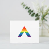 LGBT ALLYレインボーゲイプライド国旗 ポストカード (スタンド正面)