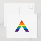 LGBT ALLYレインボーゲイプライド国旗 ポストカード (正面/裏面)