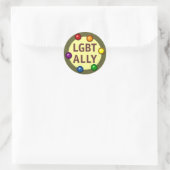 LGBT Ally Baubles Roundステッカー ラウンドシール (バッグ)