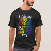 Lgbt Ally Tequila Straight Friends Goes Tシャツ (正面)