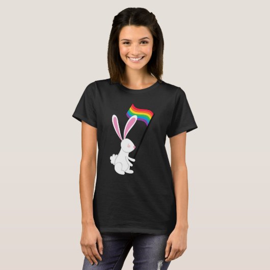 Lgbt Bunny Lgbtq 1 Tシャツ (正面フル)