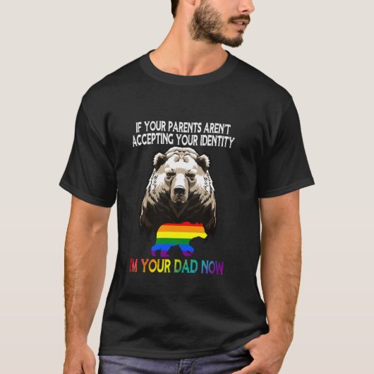 Lgbt Daddy Bearゲイ&レズビアンプライドIm Yourパパ Tシャツ (正面)
