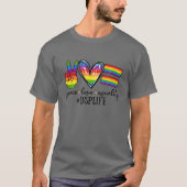 LGBT DSP Peace Love Equality DSP Direct Support PR Tシャツ (正面)
