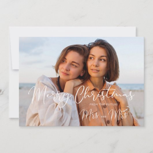 LGBT Elegant Mrs & Mrs Christmas Couple Wedding (正面)