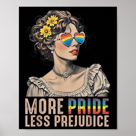 Lgbt Equal Rights More Pride Less Prejudice Rainbo ポスター (正面)