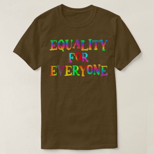 LGBT Equality For Everyoneプライド月LGBTQ Tシャツ (デザイン正面)