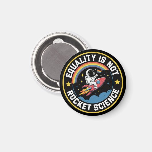Lgbt Equality Not Rocket Scienceプライド同盟 マグネット (正面/裏面)