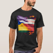 Lgbt Flag Burning Tシャツ (正面)