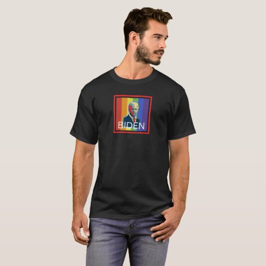 LGBT forバイデン氏 Tシャツ (正面フル)
