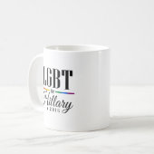 LGBT FOR HILLARY --.png コーヒーマグカップ (正面左)