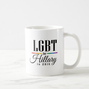 LGBT FOR HILLARY --.png コーヒーマグカップ