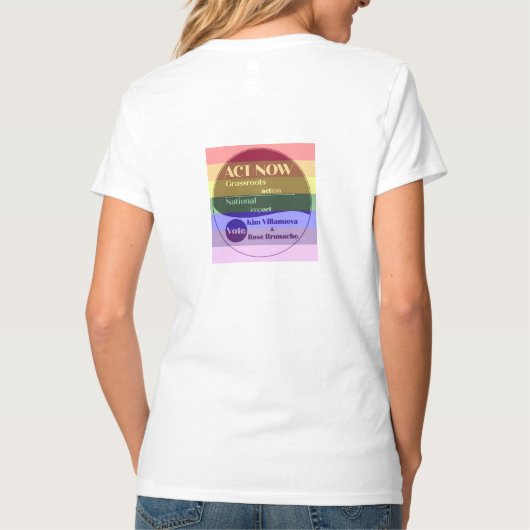 LGBT for Kim-バラ Tシャツ (裏面)