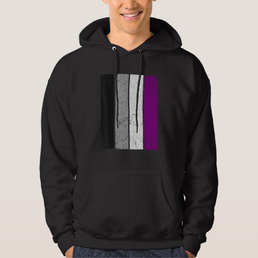 LGBT Gay Lesbian Pride Support LGBTQ Flag Asexual パーカ (正面)