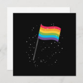 LGBT Gay Pride Equality Flag Gift 招待状 (正面/裏面)