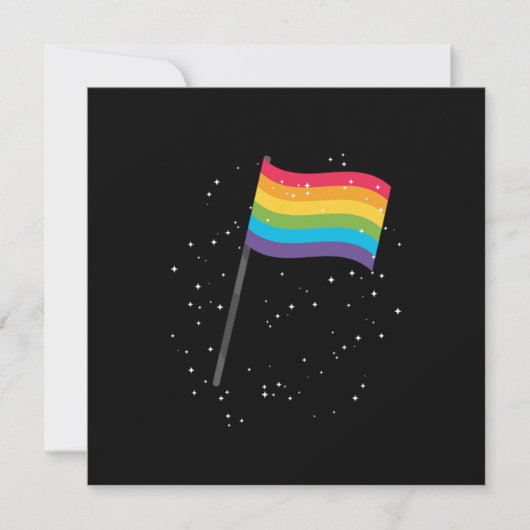 LGBT Gay Pride Equality Flag Gift 招待状 (正面)