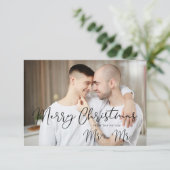 LGBT Gay Simple Mr & Mr Christmas Couple Wedding (スタンド正面)