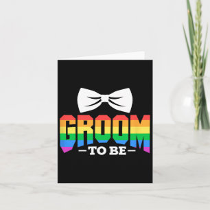 Lgbt Groomへゲイレズビアンスタッグパーティーレインボー カード