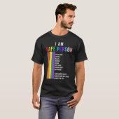 Lgbt Iは安全な人で、あなたのために宇宙を持つ Tシャツ (正面フル)