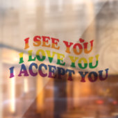 LGBT I Love You、I Accept ウィンドウサイン (シート2)