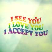 LGBT I Love You、I Accept ウィンドウサイン (シート3)