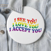 LGBT I Love You、I Accept 缶バッジ (インサイチュ)