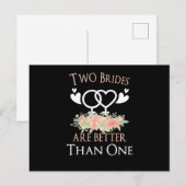 LGBT LBGBTQ新婦レズビアンゲイホモ ポストカード (正面/裏面)