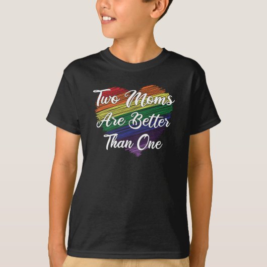 LGBT LBGBTQ母親レズビアンゲイゲイマリッジ Tシャツ (正面)
