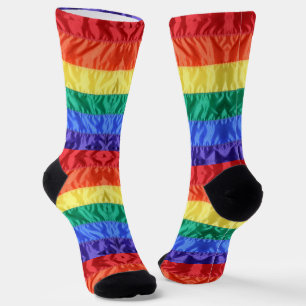 LGBT LGBTQレインボー旗レインボーストライプゲイプライド ソックス