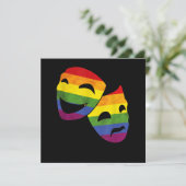 LGBT LGBTQ同性愛者女優レインボー演劇 サンキューカード (スタンド正面)