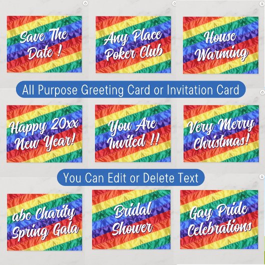 LGBT LGBTQ オリジナルのテキストを作成 自由な用途 招待状