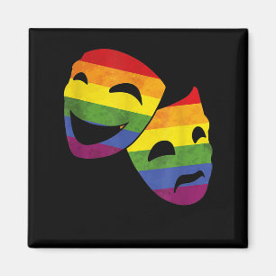 LGBT LGBTQ ゲイ/レズビアン/バイセクシャル/トランスジェンダー 俳優 女優 レインボー マグネット