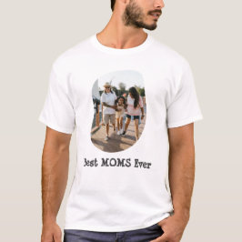LGBT LGBTQ Moms Ever 最高の Lesbianマムの写真カスタム写真 Tシャツ