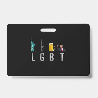 LGBT - Liberty Guns Beer Trump 6 バッジ