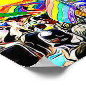 LGBT Love is beautiful Parade Rainbow POSTER ポスター (角)