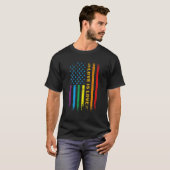 Lgbt Love Is Love American FlagゲイプライドLgbtq Tシャツ (正面フル)