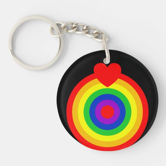 #LGBT #love #pride #gay #lesbian #freedom #parade キーホルダー (正面)