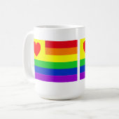 #LGBT #love #pride #gay #lesbian #freedom #parade コーヒーマグカップ (正面左)