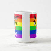 #LGBT #love #pride #gay #lesbian #freedom #parade コーヒーマグカップ (中央)