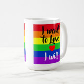 #LGBT #love #pride #gay #lesbian #freedom #parade コーヒーマグカップ (正面右)