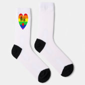 #LGBT #love #pride #gay #lesbian #freedom #parade ソックス (右)