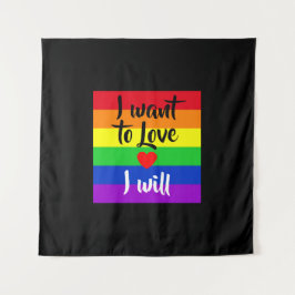 #LGBT #love #pride #gay #lesbian #freedom #parade タペストリー