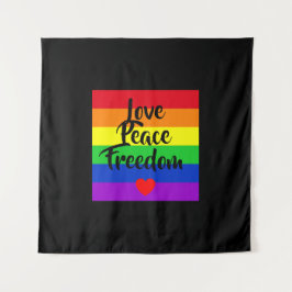 #LGBT #love #pride #gay #lesbian #freedom #parade タペストリー